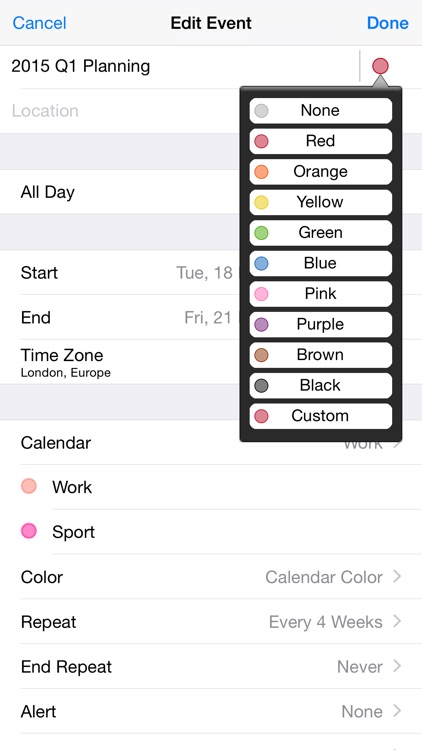 myCal PRO: Calendar & Event Organizer screenshot-4