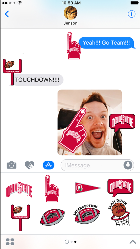 Ohio State Buckeyes Stickers for iMessage - 1.0 - (iOS)