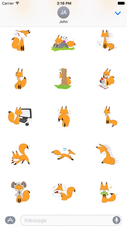Naughty Fox Sticker