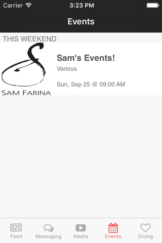 Sam Farina Ministries screenshot 2
