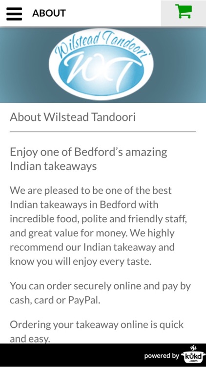 Wilstead Tandoori Indian Takeaway screenshot-3