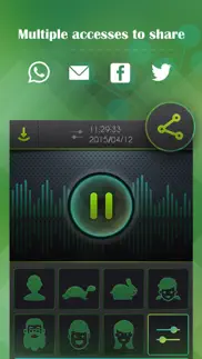 voice changer, sound recorder iphone screenshot 4