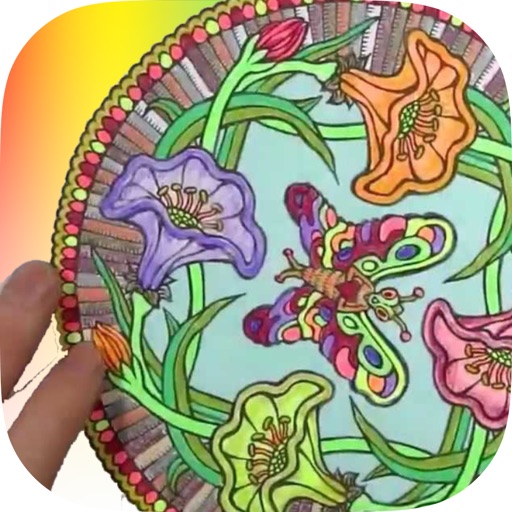 Mandala coloring book-design iOS App