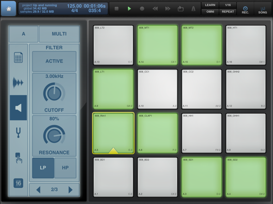BeatMaker 2 iPad app afbeelding 2