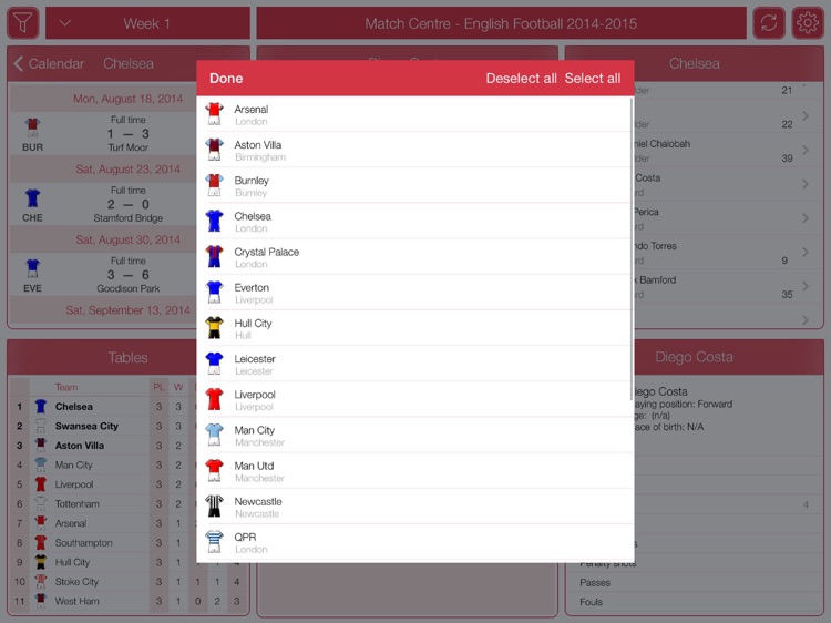 English Football 2016-2017 - Match Centre screenshot-3