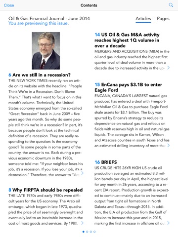 Oil & Gas Financial Journal screenshot 3