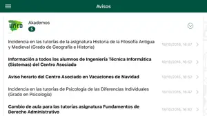 Avisos de la UNED screenshot #3 for iPhone