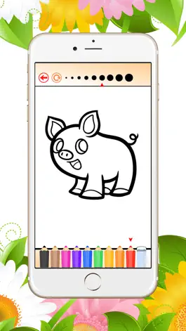 Game screenshot Farm Animals Free Games for children: Coloring Book for Learn to draw and color a pig, duck, sheep hack