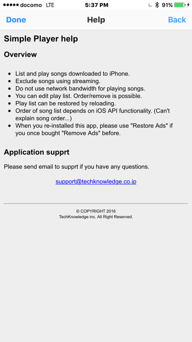Simple Pl@yer app screenshot 3