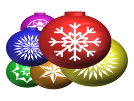 Set of 54 stickers with Xmas Balls