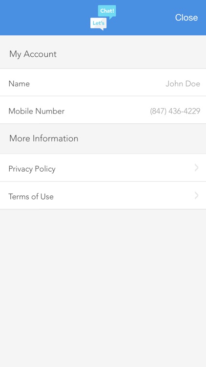 Let's Chat! Phone and Contacts App