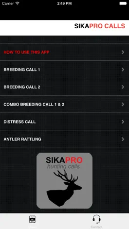 Game screenshot REAL Sika Deer Calls & Stag Sounds for Hunting - BLUETOOTH COMPATIBLE mod apk