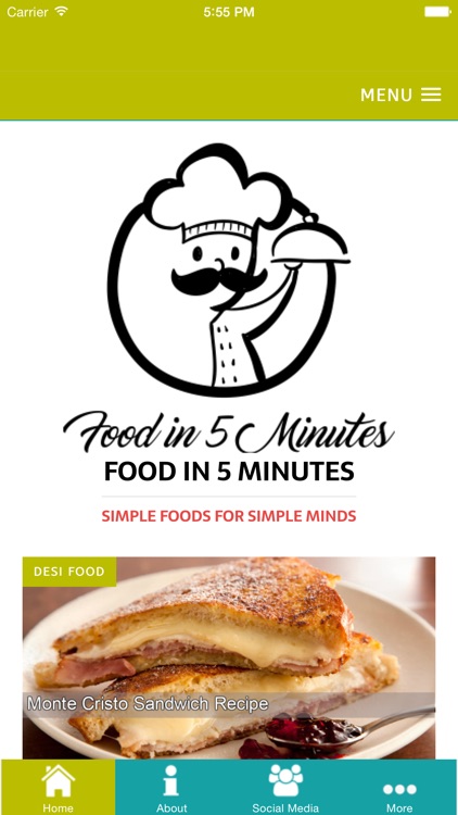 Food in 5 minutes