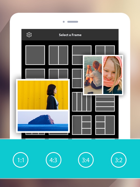 Photo Collage HD Pro – Pic Frame Maker Grid Editorのおすすめ画像1