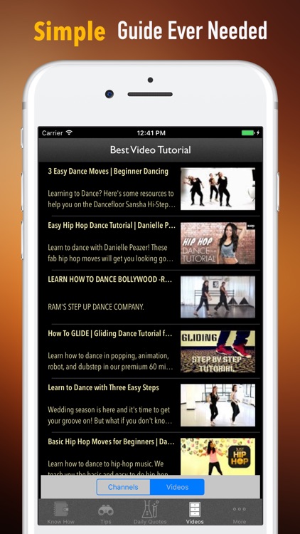 Dance for beginners-Video Lessons and Tutorial