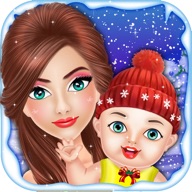 Christmas Mommy & NewBorn Baby - Girls Games Free icon