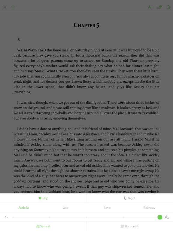 Screenshot #6 pour The Catcher In The Rye - read aloud