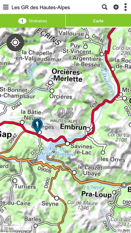 Les GR des Hautes-Alpes