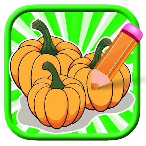 Organic Vegetables Food Coloring Page For Kids