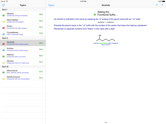 Screenshot #4 pour Learn Organic Chemistry Nomenclature 1