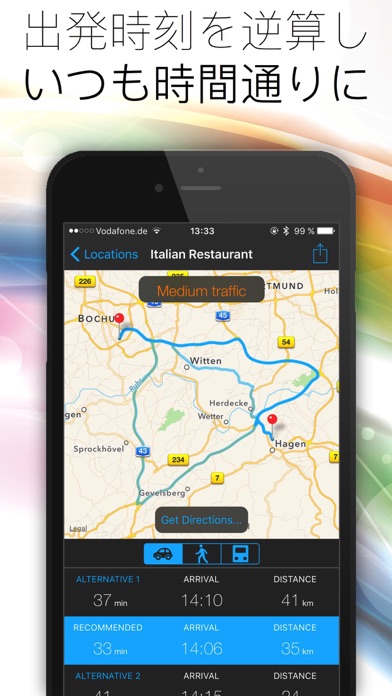 Arrive On Time - 到着予定時刻、交通、旅行時間や道順のためのGPSドライブアシスタントのおすすめ画像3