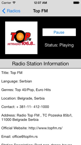 Serbia Radio Live Player (Serbian / Србија / српски радио)のおすすめ画像5