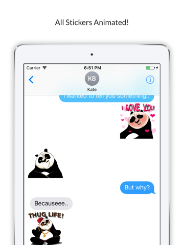 Sassy Panda - Funny Stickers screenshot 3