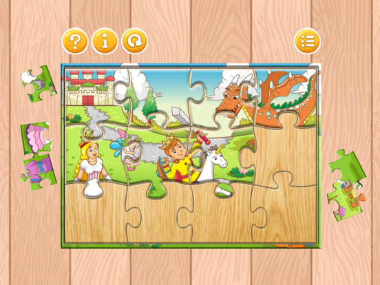 Fairy Tale Easy Jigsaw Puzzle Games Free For Kids iPad screenshot