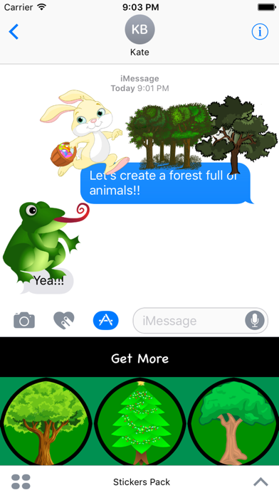 Screenshot #3 pour Tree Stickers For iMessage