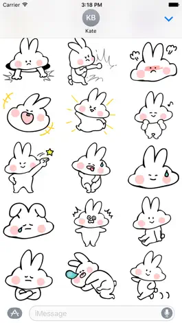 Game screenshot кролик - Animated Stickers hack