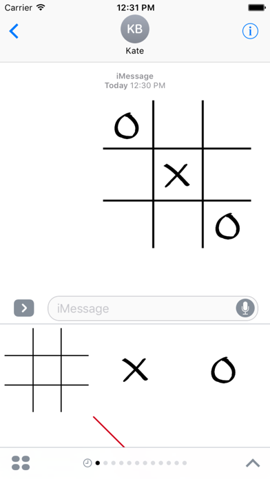 Tic Tac Toe Game for iMessage Screenshot