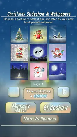 Game screenshot Christmas Slideshow & Wallpapers (animated snow!) apk