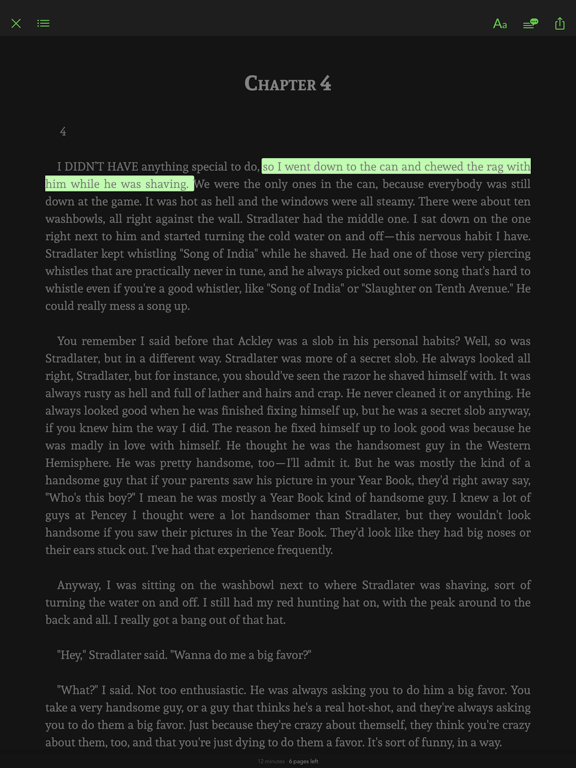 Screenshot #5 pour The Catcher In The Rye - read aloud