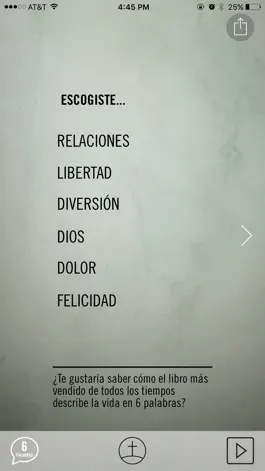 Game screenshot Vida En 6 Palabras apk