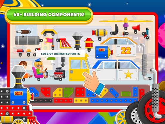 Car Builder Games: Police Carのおすすめ画像2