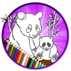 Super Panda Jungle Swing Story Coloring Book Game