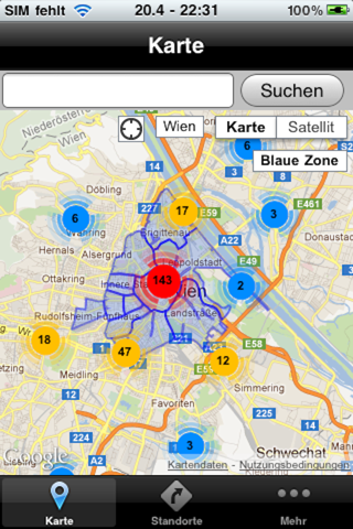 Parking in Vienna Screenshot 1 - AppWisp.com Parking in Vienna Screenshot 1 - AppWisp.com