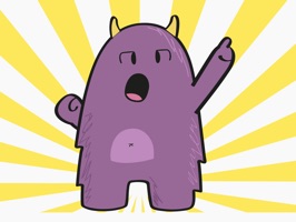 The funniest purple monster stickers to use in your iMessage conversation