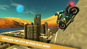 Motorbike Dubai City Driving Simultor 3D 2015 : Expensive motorbikes street racing by rich driver screenshot #1 for iPhone