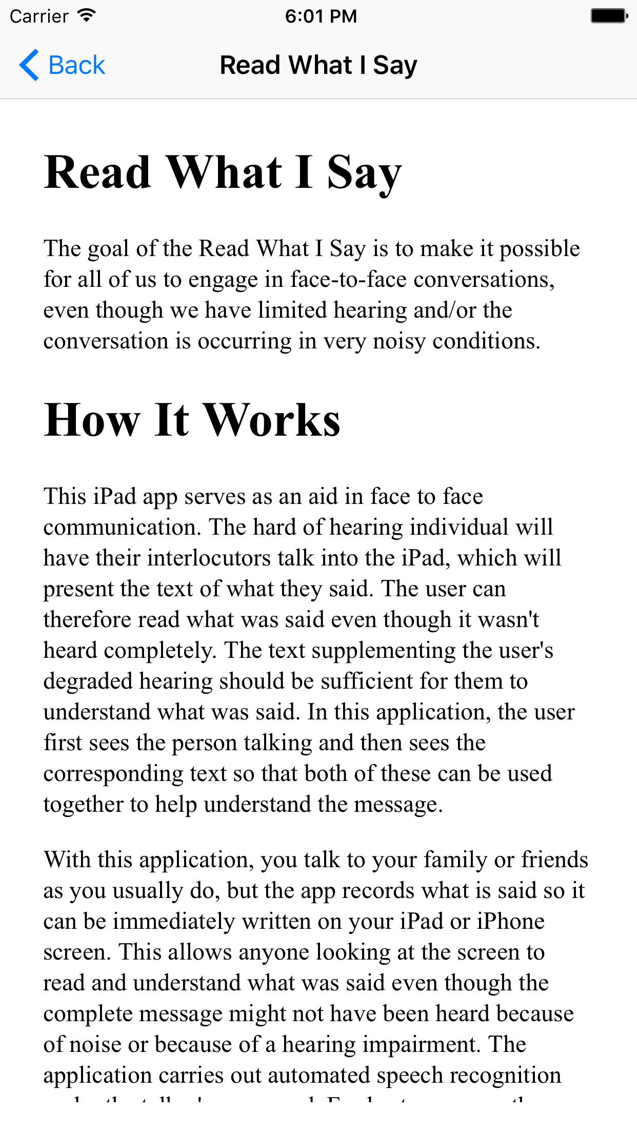 Read What I Say