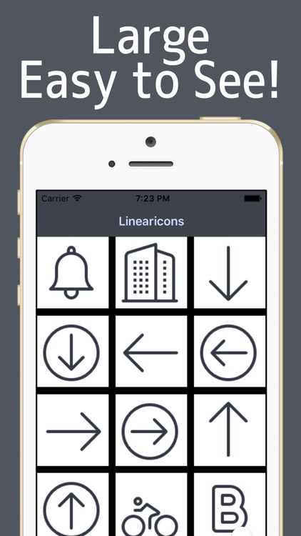 Icon Font 9 - with tagline for Linearicons