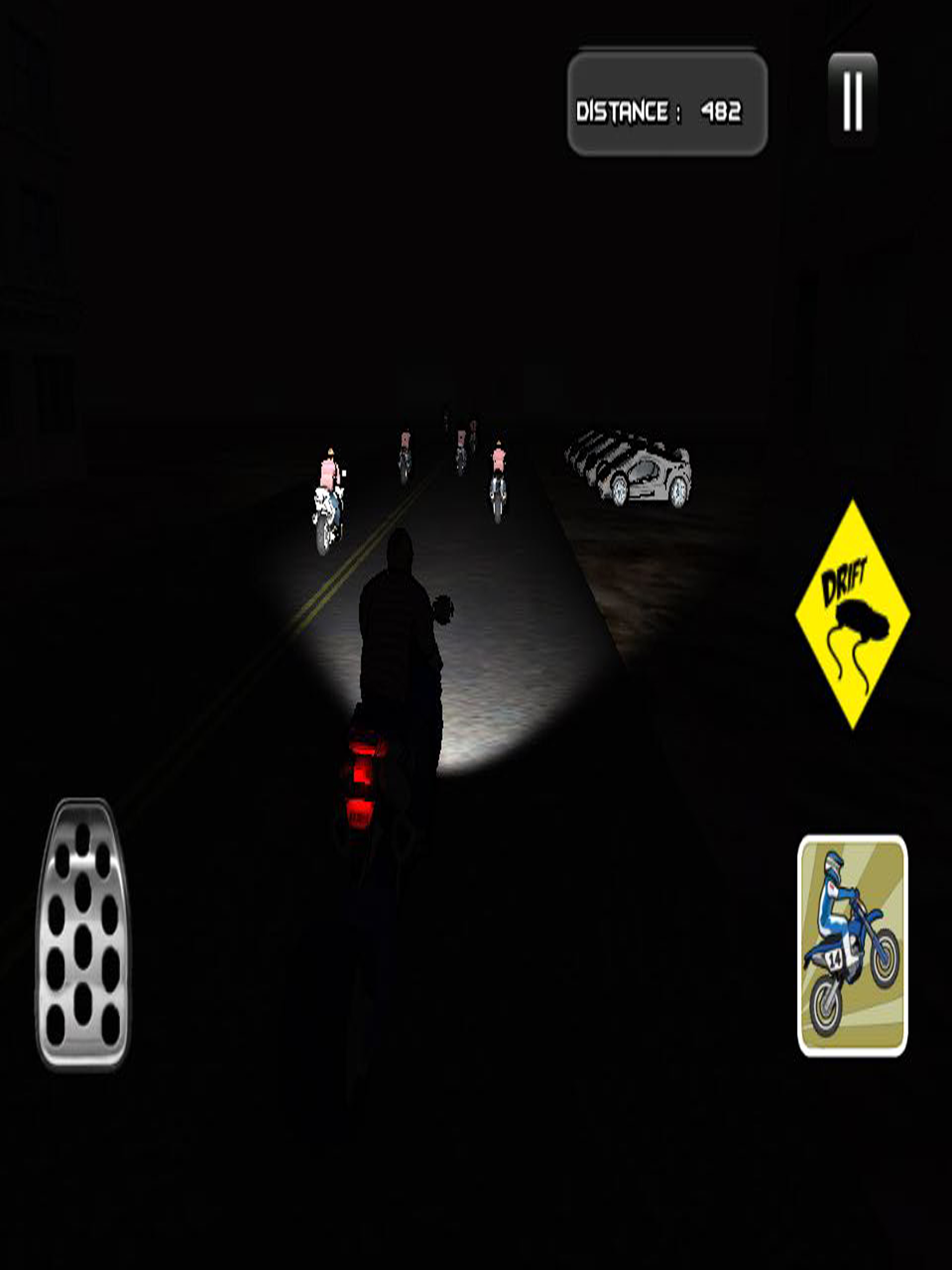 Extreme Drifting Ride of a Fastest Night Biker