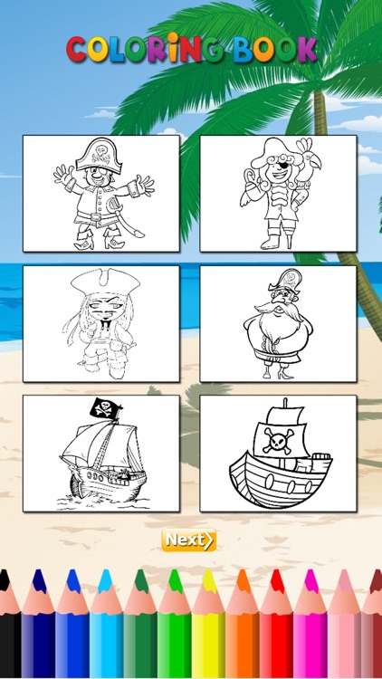 The Pirate Coloring Book HD for Children: Learn to paint and color a pirate ship and more