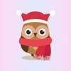 Cute Christmas Owls - Fx Sticker