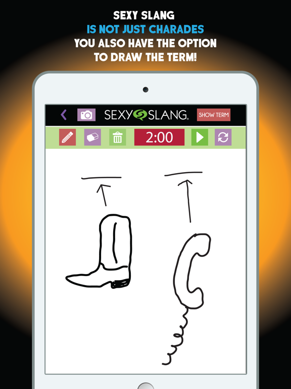 Sexy Slang Adult Party Game of Charades & Drawings iPad screenshot