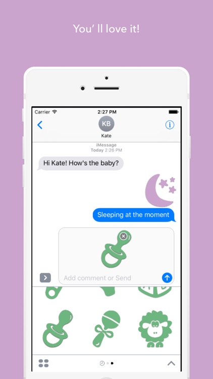 Sweet Baby Sticker Pack for iMessage screenshot-4