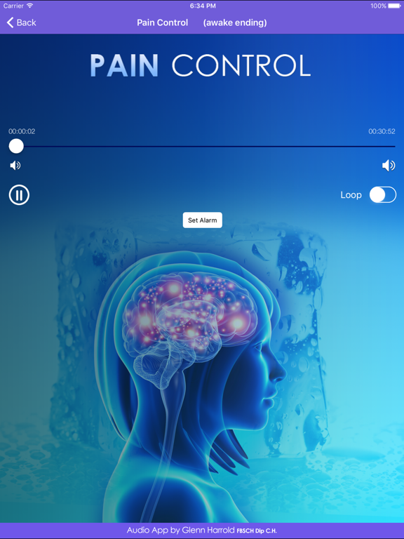 Pain Control Hypnosis by Glenn Harrold iPad screenshot 4 - Lifestyle app