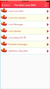The Best Love SMS screenshot #2 for iPhone