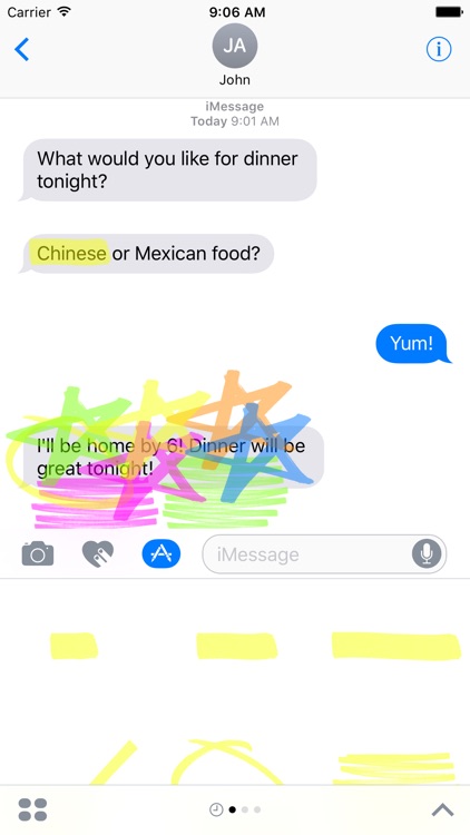 Highlighter for iMessage