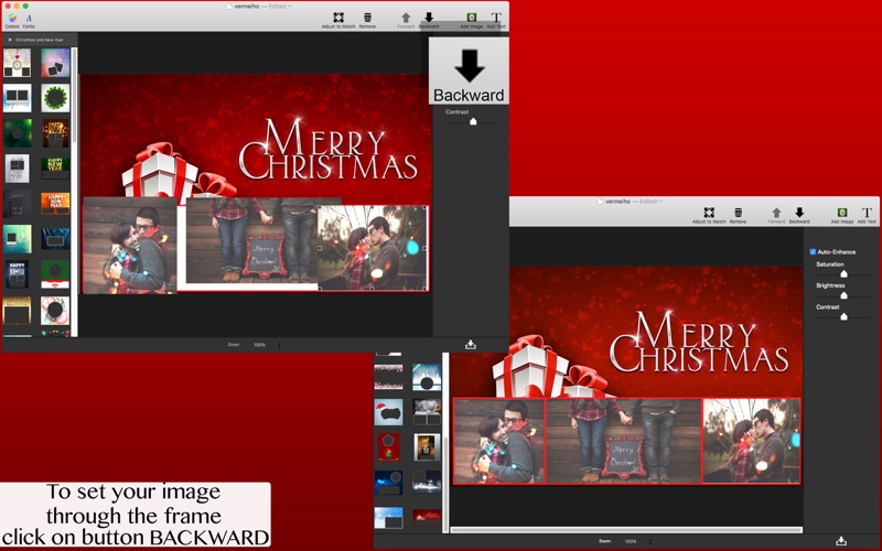 Screenshot #3 pour Christmas and New Year - Frames & Greeting Cards